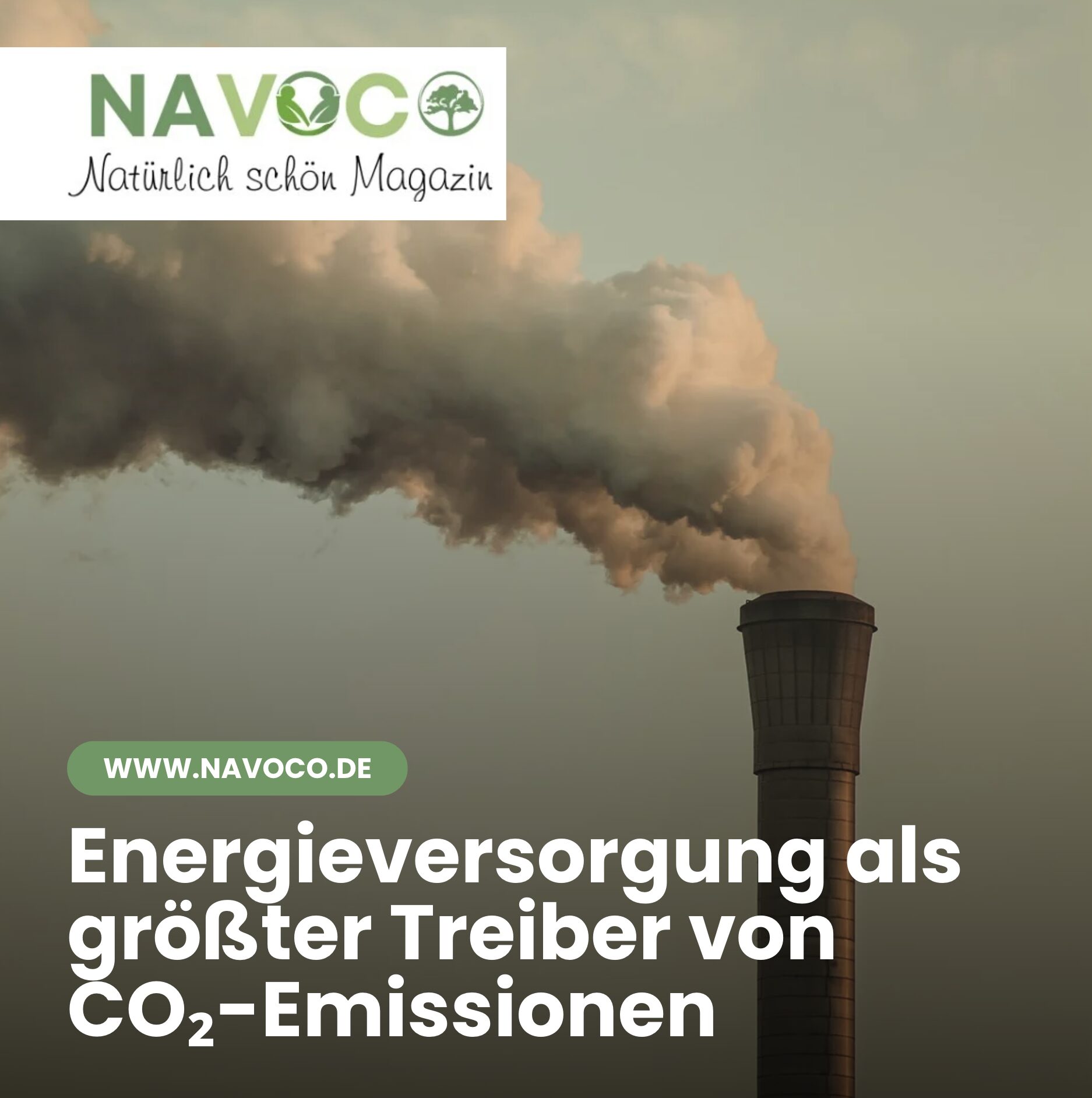 Energieversorgung als größter Treiber von CO₂-Emissionen